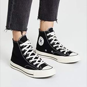 Brand new high top black Converse